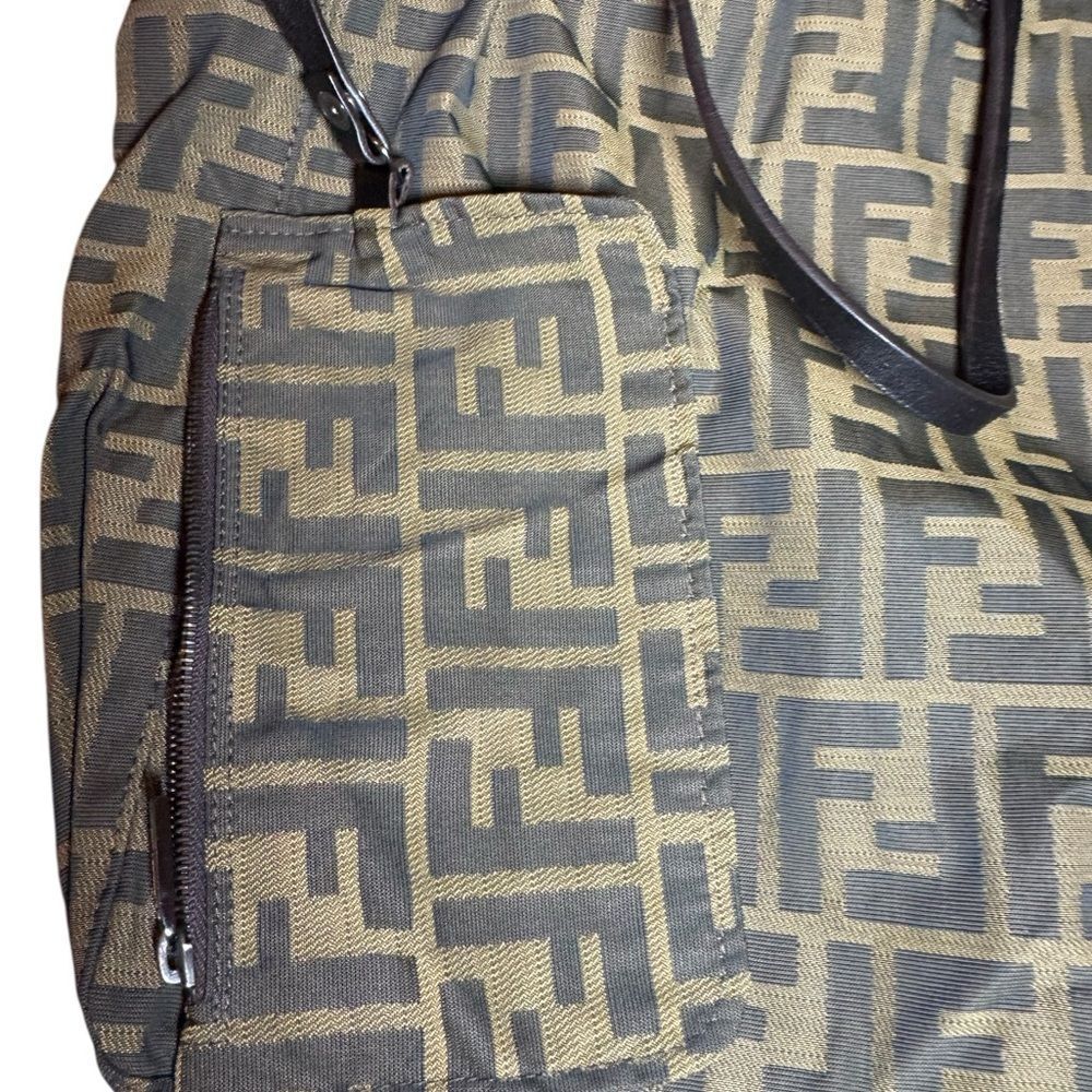 Fendi Brown and Black Zucca Tote - Picture 5 of 16